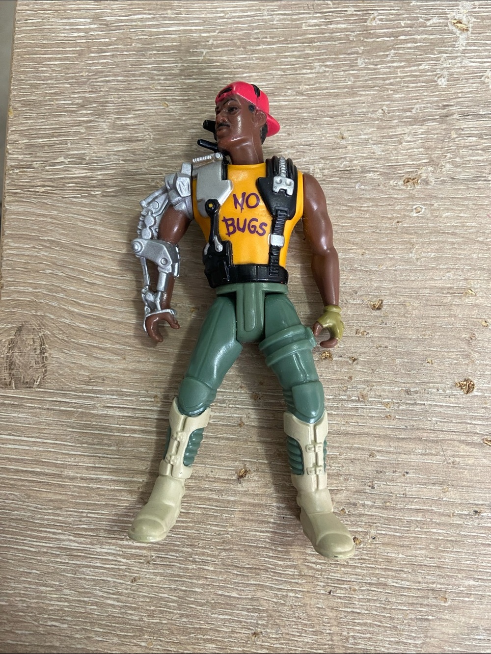 1992 Kenner Aliens Space Marine Sergeant Sgt. Apone Action Figure "No Bugs" 4.5"